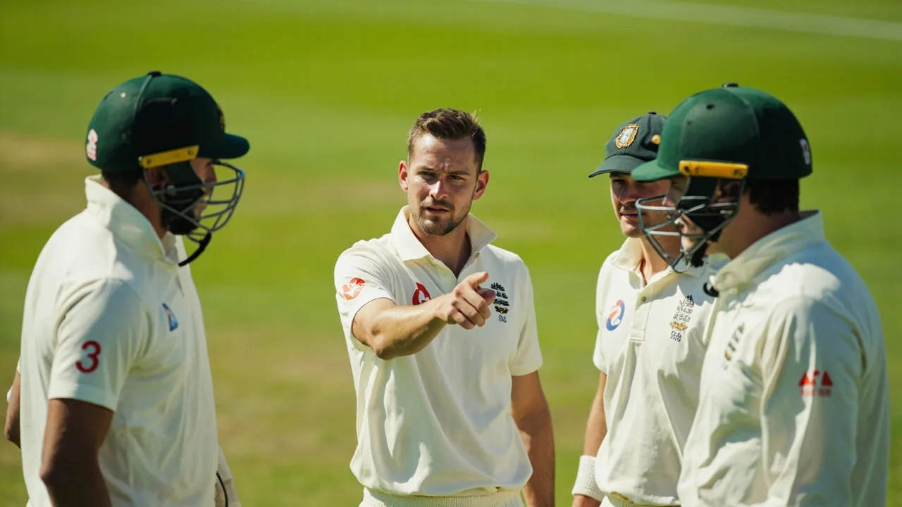 Medium tactical view of players and fielders in position during an India home international, representing the in-stadia branding moments the new home events title partner will own across the next cycle.